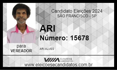 Candidato ARI 2024 - SÃO FRANCISCO - Eleições