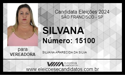 Candidato SILVANA 2024 - SÃO FRANCISCO - Eleições