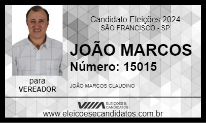 Candidato JOÃO MARCOS 2024 - SÃO FRANCISCO - Eleições