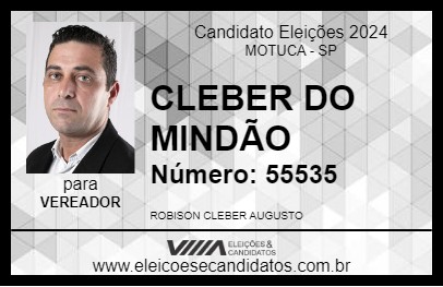 Candidato CLEBER DO MINDÃO 2024 - MOTUCA - Eleições