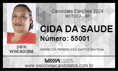 Candidato CIDA DA SAUDE 2024 - MOTUCA - Eleições