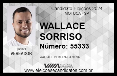 Candidato WALLACE SORRISO 2024 - MOTUCA - Eleições