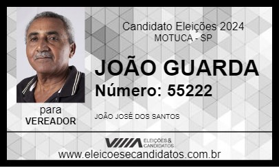 Candidato JOÃO GUARDA 2024 - MOTUCA - Eleições