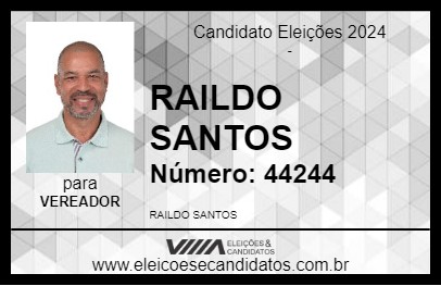 Candidato RAILDO SANTOS 2024 - ATIBAIA - Eleições