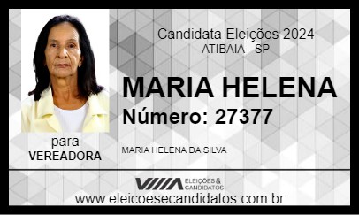 Candidato MARIA HELENA 2024 - ATIBAIA - Eleições