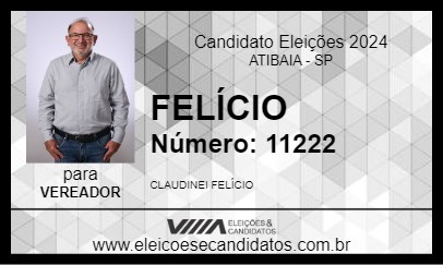 Candidato FELÍCIO 2024 - ATIBAIA - Eleições