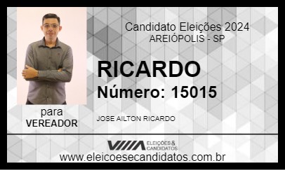 Candidato RICARDO 2024 - AREIÓPOLIS - Eleições