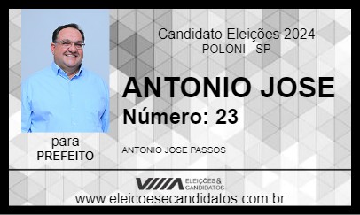 Candidato ANTONIO JOSE 2024 - POLONI - Eleições