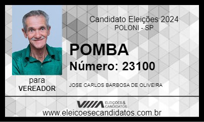 Candidato POMBA 2024 - POLONI - Eleições