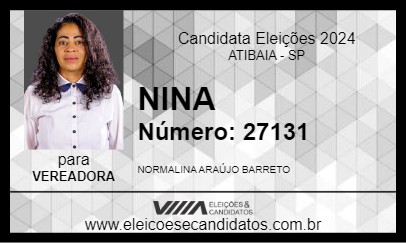 Candidato NINA 2024 - ATIBAIA - Eleições