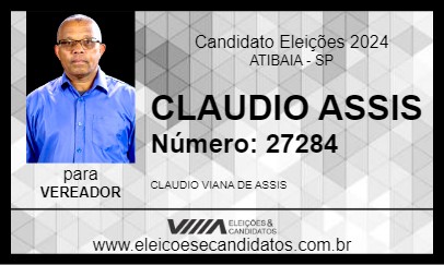 Candidato CLAUDIO ASSIS  2024 - ATIBAIA - Eleições