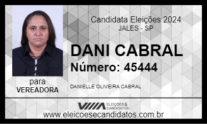 Candidato DANI CABRAL 2024 - JALES - Eleições