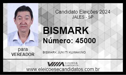 Candidato BISMARK 2024 - JALES - Eleições