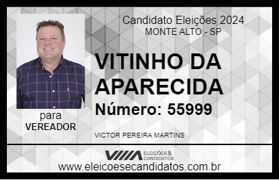 Candidato VITINHO DA APARECIDA 2024 - MONTE ALTO - Eleições