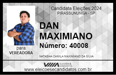 Candidato DAN MAXIMIANO 2024 - PIRASSUNUNGA - Eleições