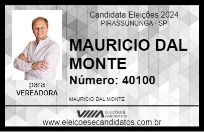 Candidato MAURICIO DAL MONTE 2024 - PIRASSUNUNGA - Eleições