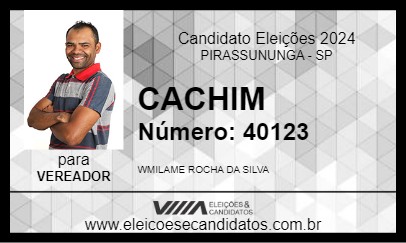 Candidato CACHIM 2024 - PIRASSUNUNGA - Eleições