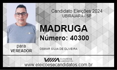 Candidato MADRUGA 2024 - UBIRAJARA - Eleições