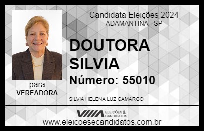 Candidato DOUTORA SILVIA 2024 - ADAMANTINA - Eleições