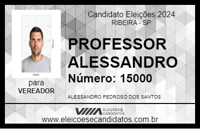 Candidato PROFESSOR ALESSANDRO 2024 - RIBEIRA - Eleições