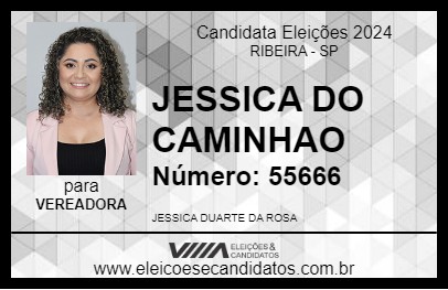 Candidato JESSICA DO CAMINHAO 2024 - RIBEIRA - Eleições