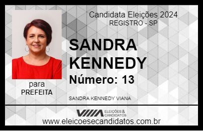 Candidato SANDRA KENNEDY 2024 - REGISTRO - Eleições