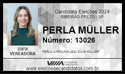 Candidato PERLA MÜLLER 2024 - RIBEIRÃO PRETO - Eleições