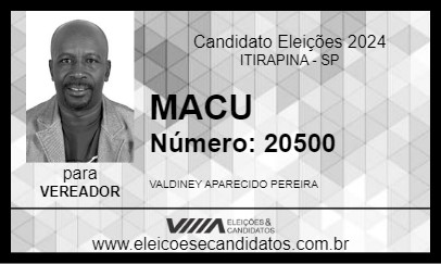 Candidato MACU 2024 - ITIRAPINA - Eleições