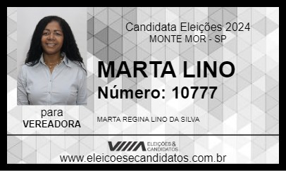 Candidato MARTA LINO 2024 - MONTE MOR - Eleições