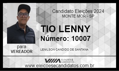 Candidato TIO LENNY 2024 - MONTE MOR - Eleições