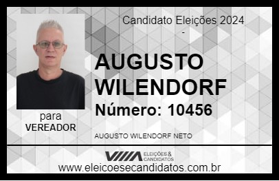 Candidato AUGUSTO WILENDORF 2024 - MONTE MOR - Eleições