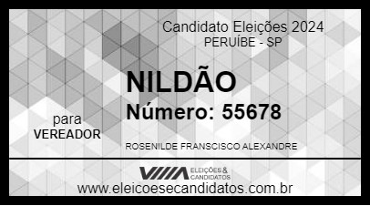 Candidato NILDÃO 2024 - PERUÍBE - Eleições