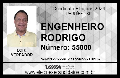 Candidato ENGENHEIRO RODRIGO 2024 - PERUÍBE - Eleições