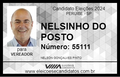 Candidato NELSINHO DO POSTO 2024 - PERUÍBE - Eleições