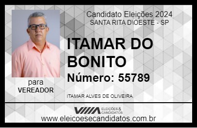 Candidato ITAMAR DO BONITO 2024 - SANTA RITA D\OESTE - Eleições