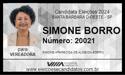 Candidato SIMONE BORRO 2024 - SANTA BÁRBARA D\OESTE - Eleições