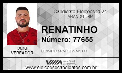 Candidato RENATINHO 2024 - ARANDU - Eleições