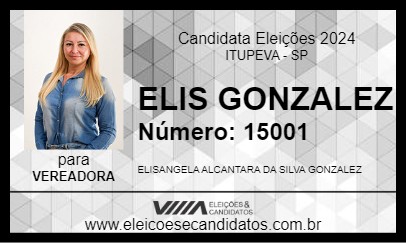 Candidato ELIS GONZALEZ 2024 - ITUPEVA - Eleições