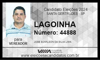 Candidato LAGOINHA 2024 - SANTA GERTRUDES - Eleições