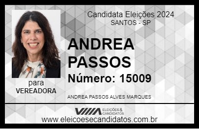 Candidato ANDREA PASSOS 2024 - SANTOS - Eleições