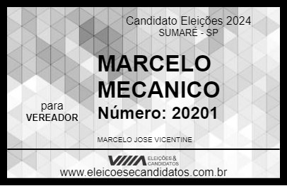 Candidato MARCELO MECANICO 2024 - SUMARÉ - Eleições