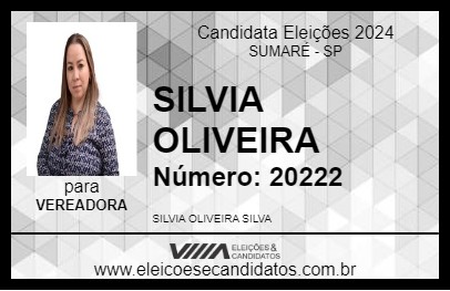 Candidato SILVIA OLIVEIRA 2024 - SUMARÉ - Eleições