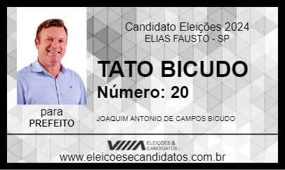 Candidato TATO BICUDO 2024 - ELIAS FAUSTO - Eleições