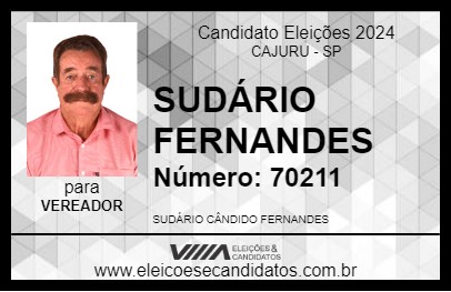 Candidato SUDÁRIO FERNANDES 2024 - CAJURU - Eleições