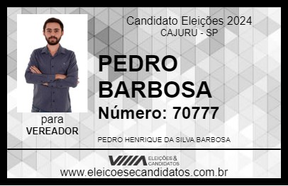 Candidato PEDRO BARBOSA 2024 - CAJURU - Eleições