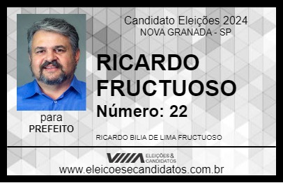 Candidato RICARDO FRUCTUOSO 2024 - NOVA GRANADA - Eleições