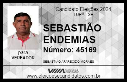 Candidato SEBASTIÃO ENDEMIAS 2024 - TUPÃ - Eleições