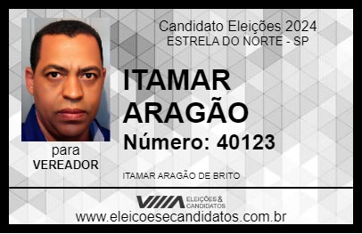 Candidato ITAMAR ARAGÃO 2024 - ESTRELA DO NORTE - Eleições