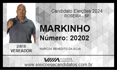 Candidato MARKINHO 2024 - ROSEIRA - Eleições