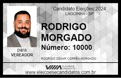 Candidato DR. RODRIGO MORGADO 2024 - LAGOINHA - Eleições